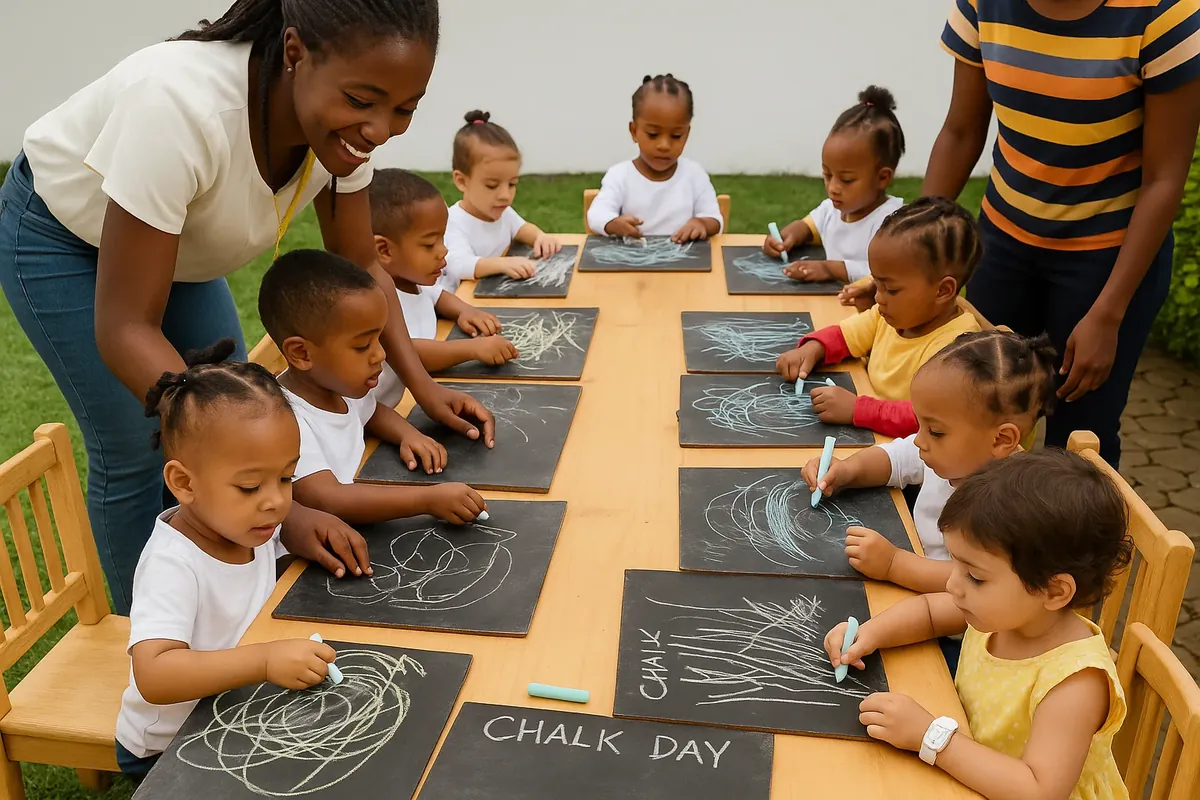 Music and movement activities at The Little Nest